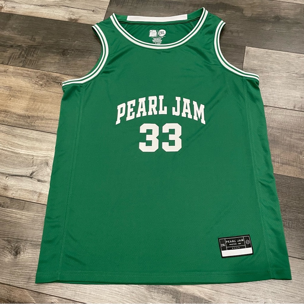 Pearl Jam Boston Celtics Souvenir Basketball Jersey 2XL